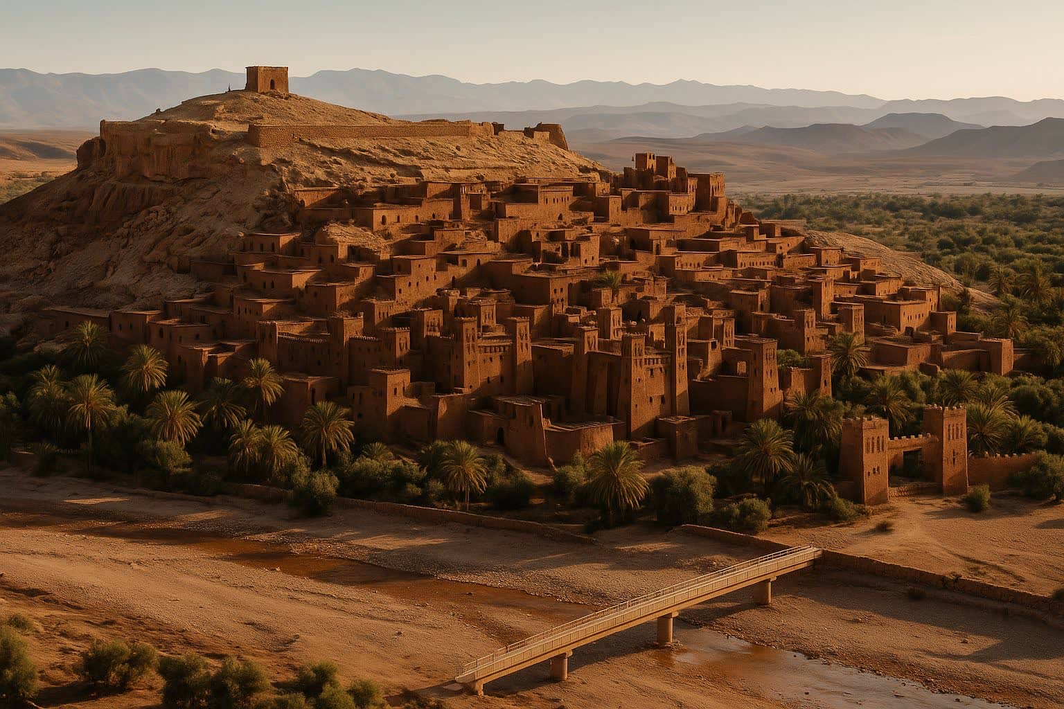Aerial view of Aït Benhaddou